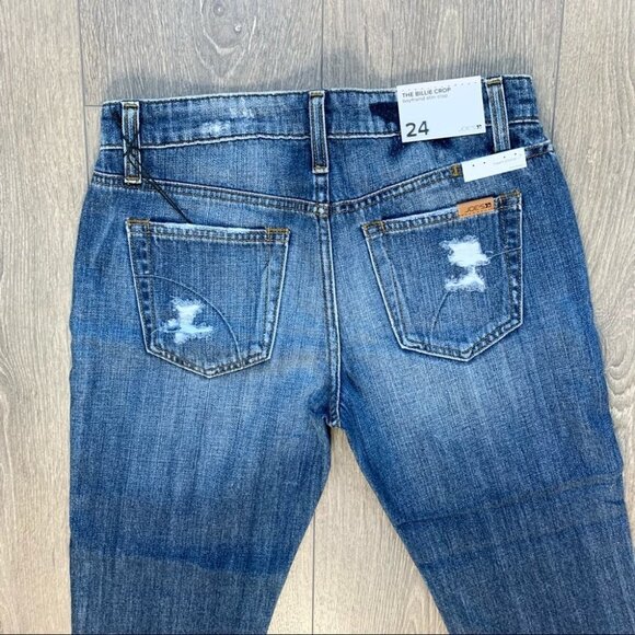 Anthropologie Joe's Jeans Jeans Straight leg Billie Slim Crop Distressed - Picture 12 of 16